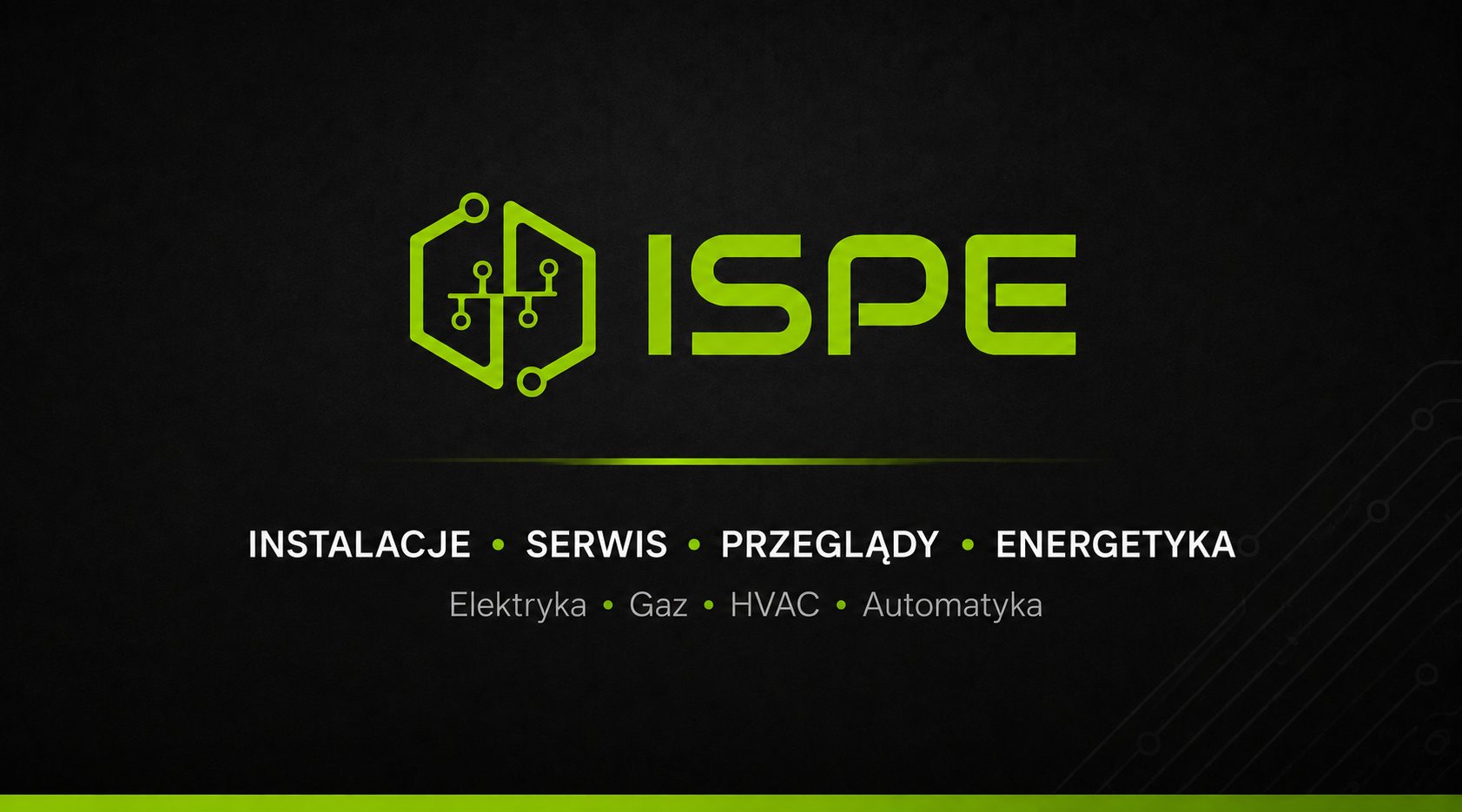 Logo ISPE — instalacje, serwis, przeglądy i energetyka